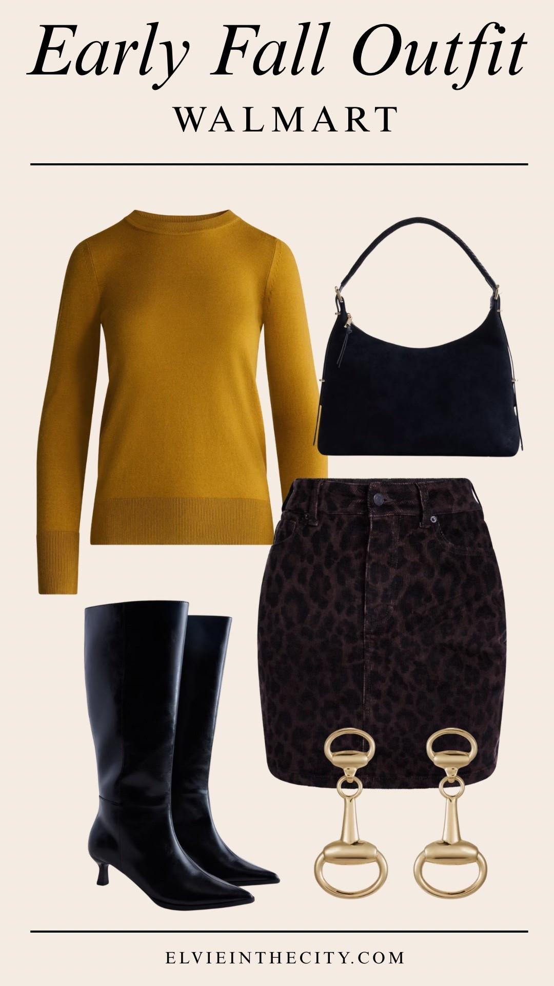 This early fall outfit from Walmart includes a yarn crewneck sweater, 17” corduroy mini skirt, kitten heel tall boots, gold-toned drop earrings, and a black top zipper shoulder bag. 


Walmart finds, fall outfit, over 50 style, midlife fashion, petite fashion,midlife women, affordable fashion, fashion over40

#LTKOver40 #LTKmomlife #LTKPetite