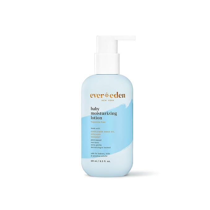 Evereden Baby Moisturizing Lotion: Fragrance Free, 8.5 fl oz. | Clean and Unscented Baby Care | N... | Amazon (US)
