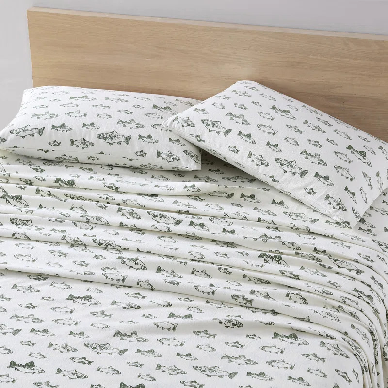 Eddie Bauer Cozy Cotton Flannel Sheet Sets | Wayfair North America