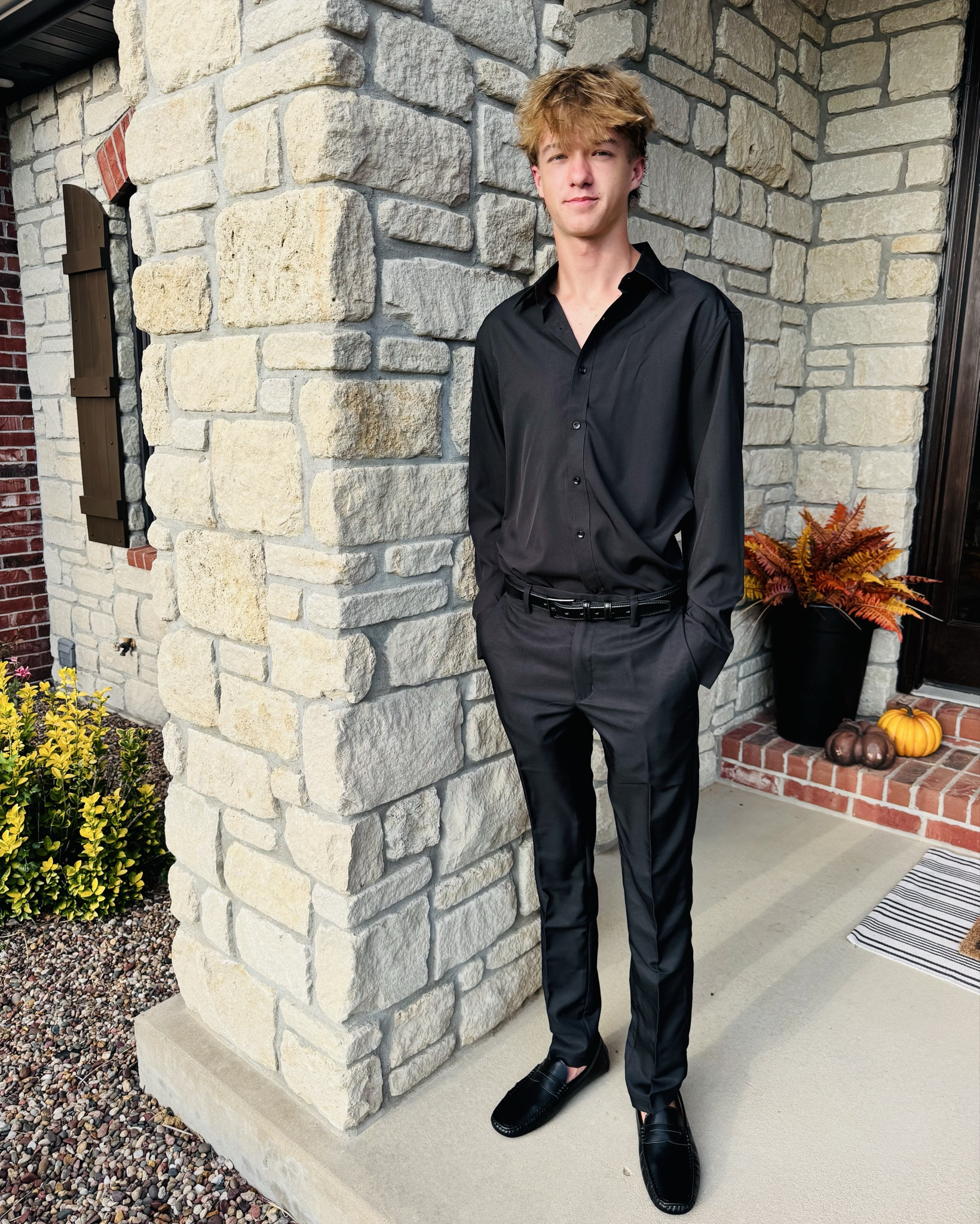 All dressed up for Homecoming 🖤 Hard to believe how grown up he looks!
He kept it sleek and classic with this black button-up shirt, slim-fit dress pants, and loafers — all from Amazon! 🙌

Amazon makes it so easy to pull together a sharp look without breaking the bank.

#HomecomingReady #AmazonFashion #AmazonFinds #TeenStyle #LTKFinds  #MidwestMamaStyle

#LTKWorkwear #LTKMens #LTKFindsUnder50