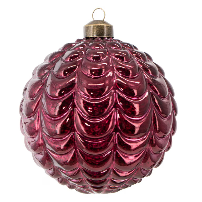 My Texas House 6-Count Burgundy Shatterproof Christmas Ornaments, 6" | Walmart (US)
