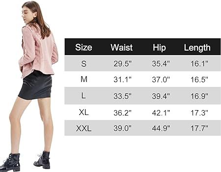 Fahsyee Womens Leather Skirt, Bodycon Faux Mini High Waist Casual Zip PU Slim Pencil Plus Size | Amazon (US)