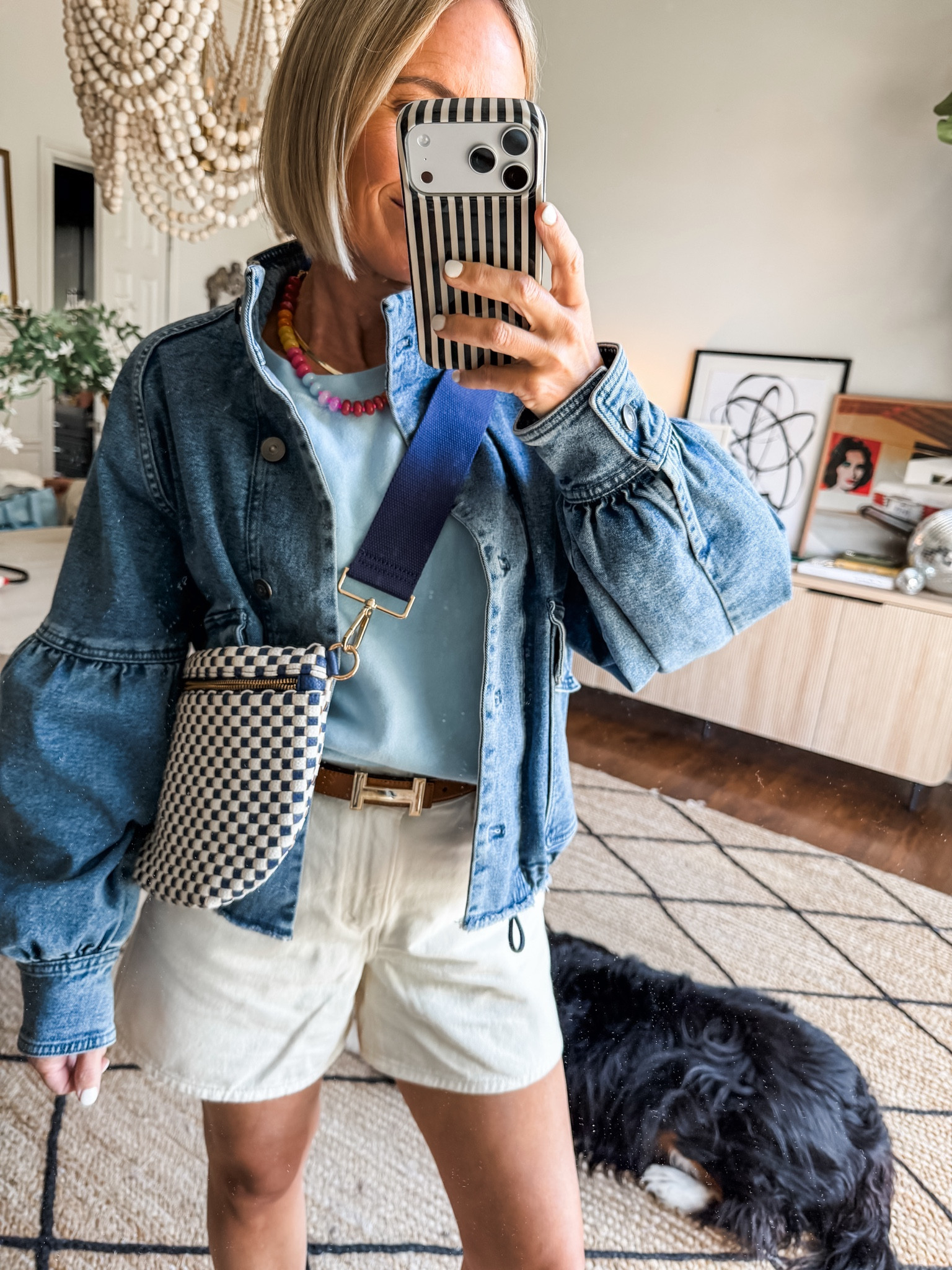 spring outfit
jean jacket - sized up to a small
jean shorts- i sized up to 26

#LTKgrwm #LTKOver40 #LTKootd