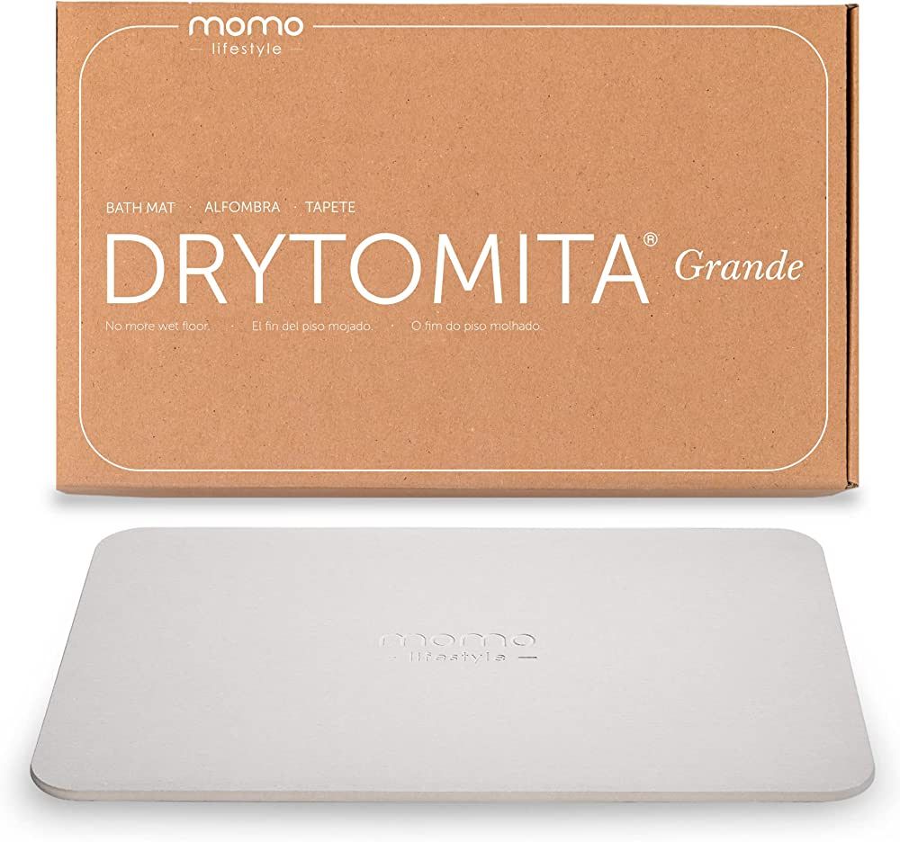 Momo Lifestyle Large Stone Bath Mat (31.5 X 19.7 Inches) Drytomita Grande (Linen Grey Color) Diat... | Amazon (US)