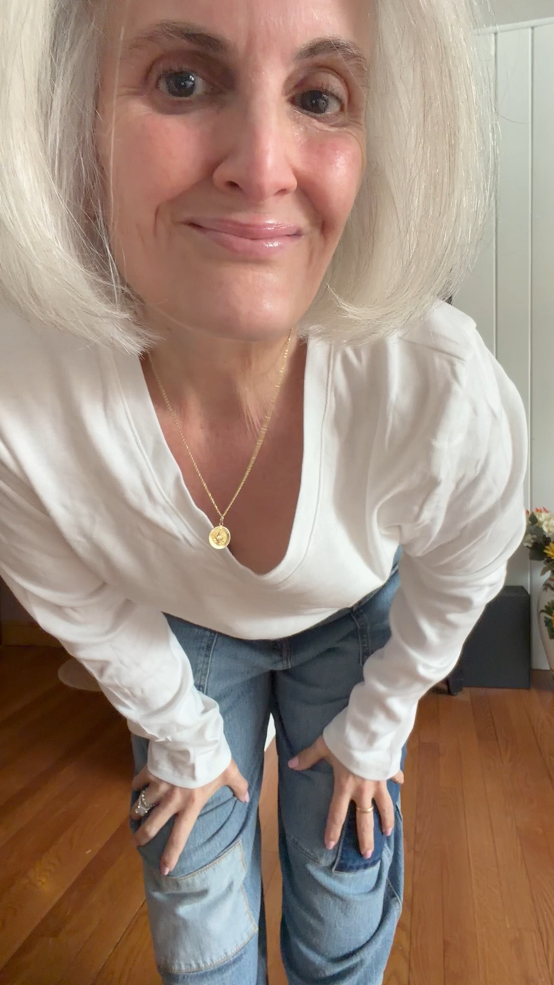 Comfy patchwork barrel jeans and my fav clogs. The tees are on sale @gapstyle 

#LTKOver40 #LTKPetite #LTKMidsize