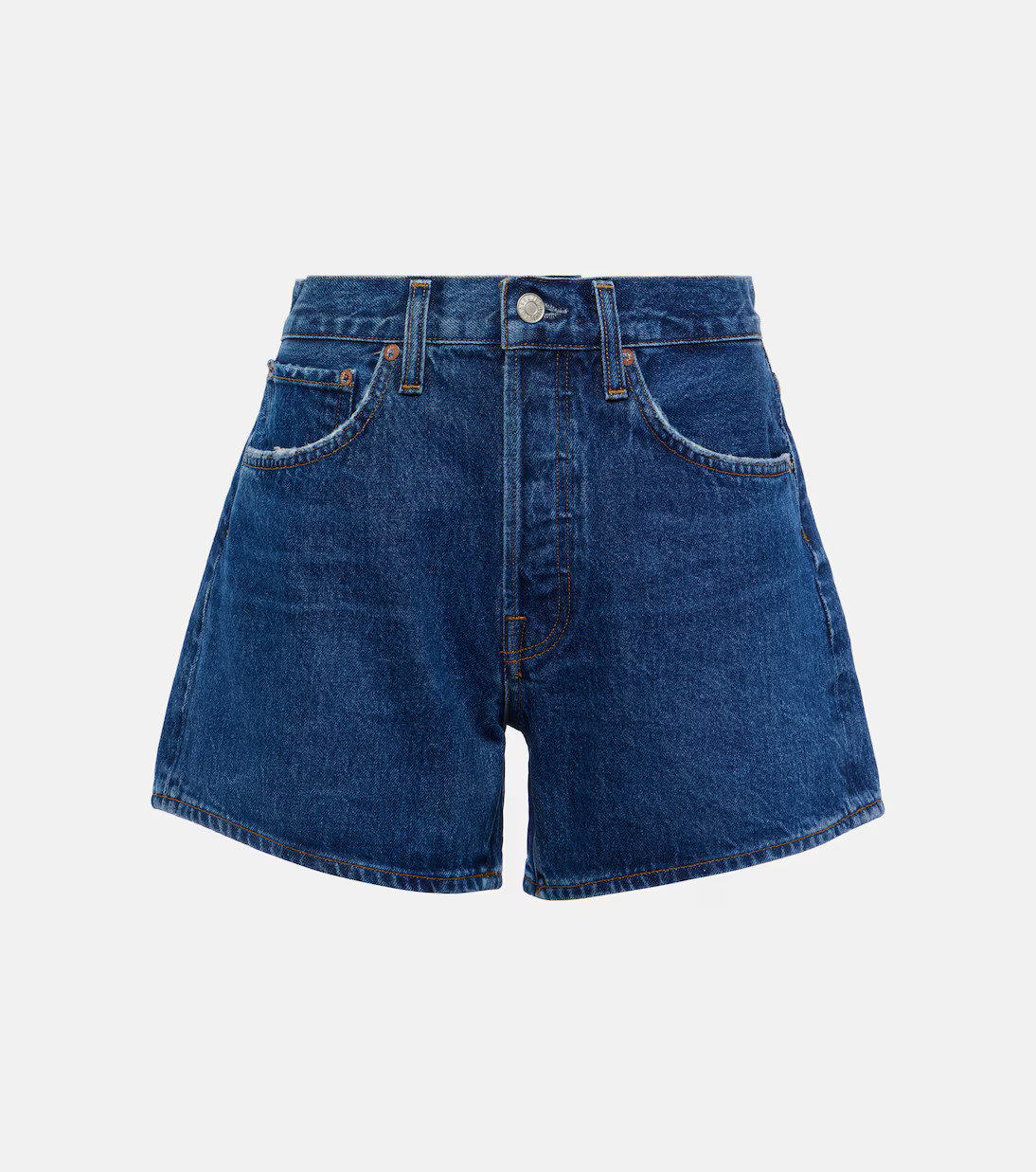 Parker Long high-rise denim shorts | Mytheresa (US/CA)