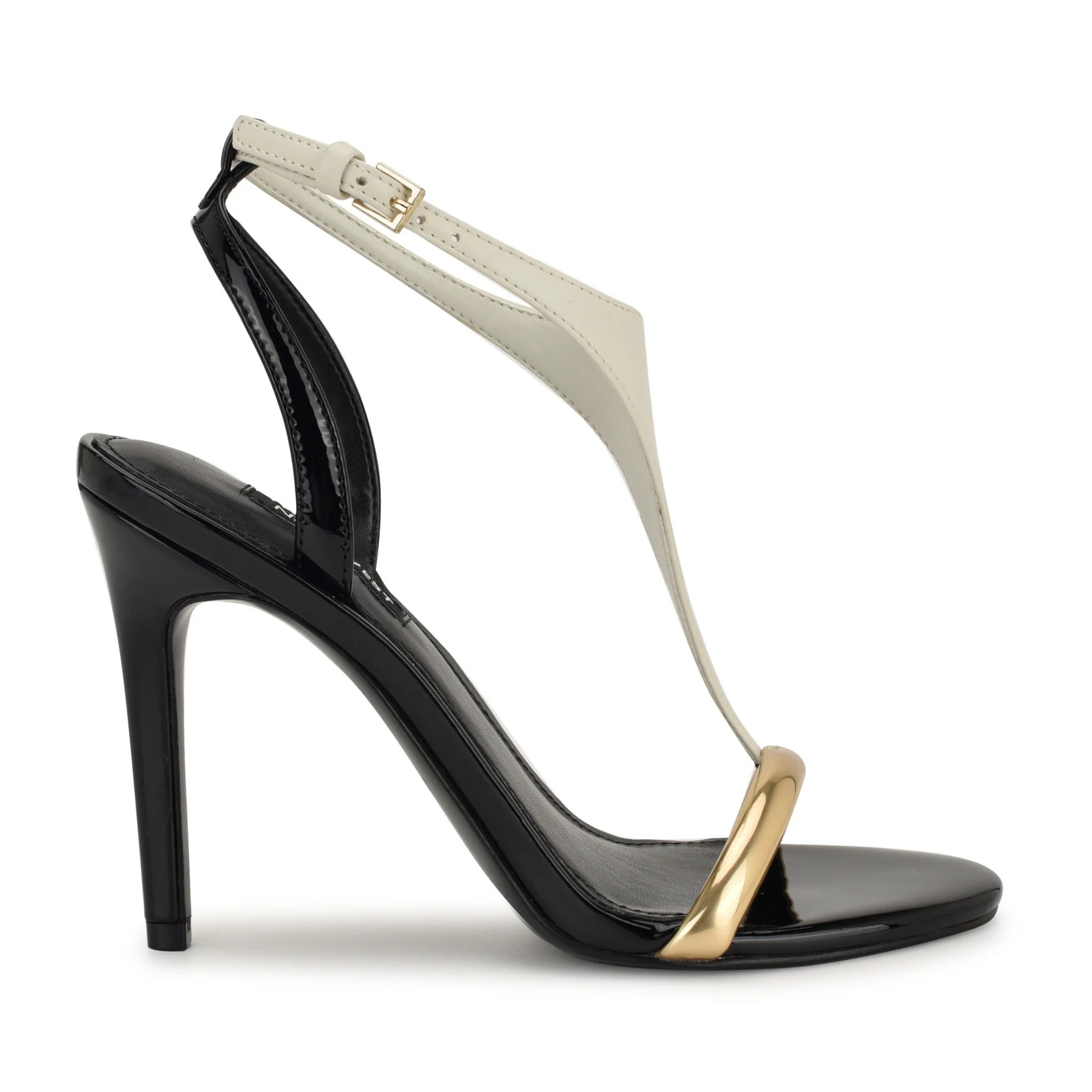 Women's Mandey Dress Sandals - White/Gold | Nine West | Nine West (US)