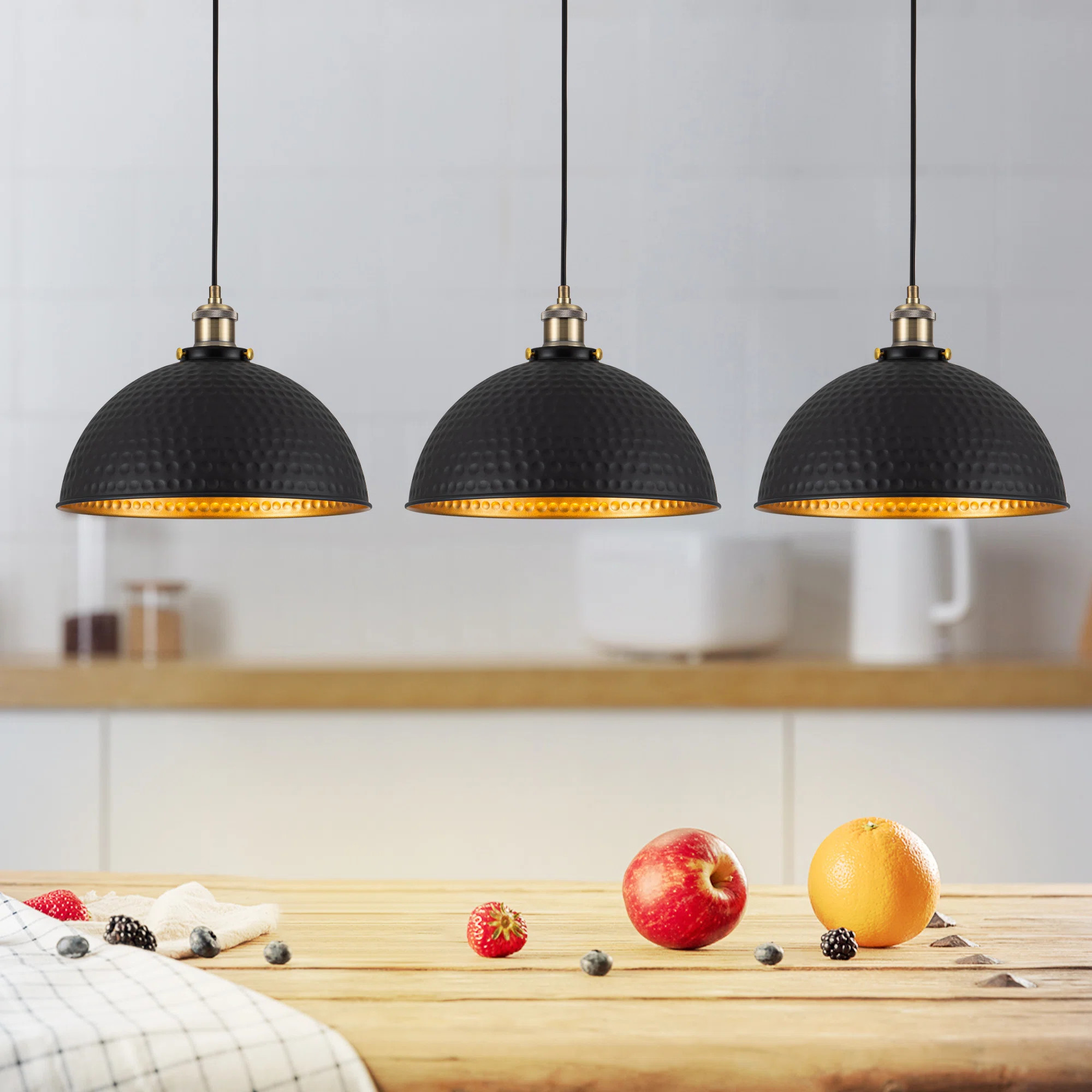 Mercer41 3 - Pack Pendant Lights for Kitchen & Reviews | Wayfair | Wayfair North America