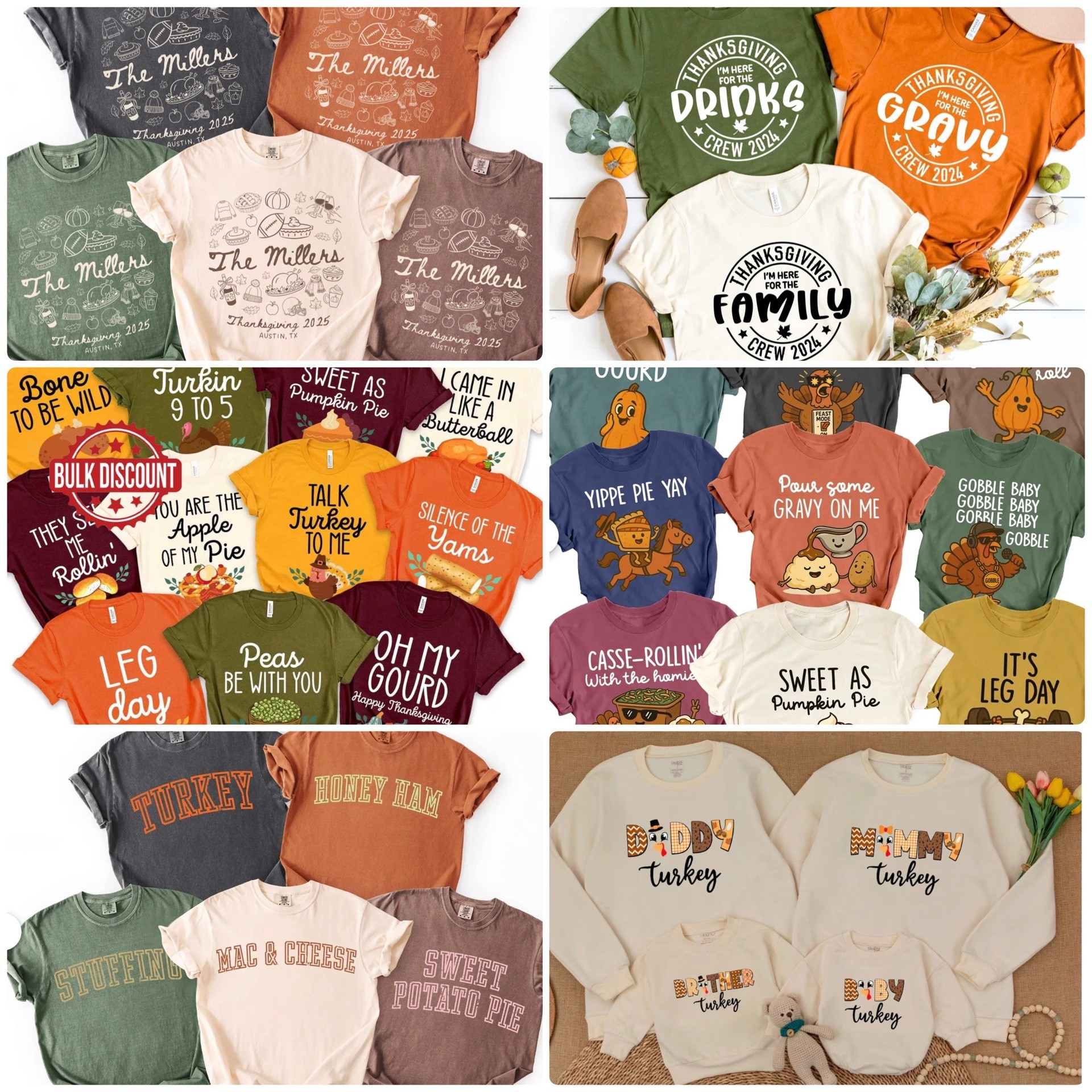 Love a family matching moment for Thanksgiving!! Tees for the whole family on Etsy! 

#LTKSeasonal #LTKStyleTip #LTKHoliday