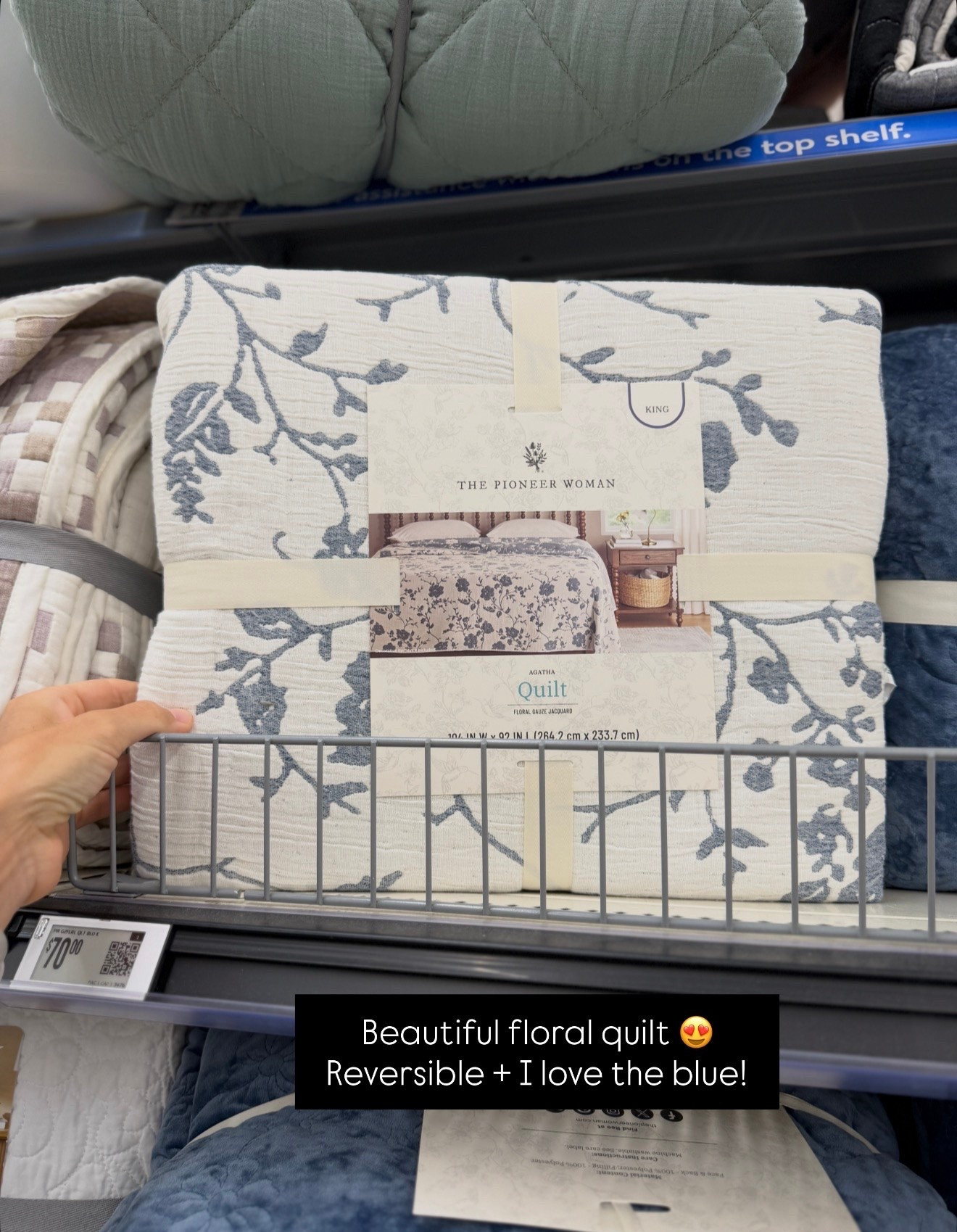 Beautiful new quilt from Walmart and it’s reversible! I love the blue 😍

#LTKHome