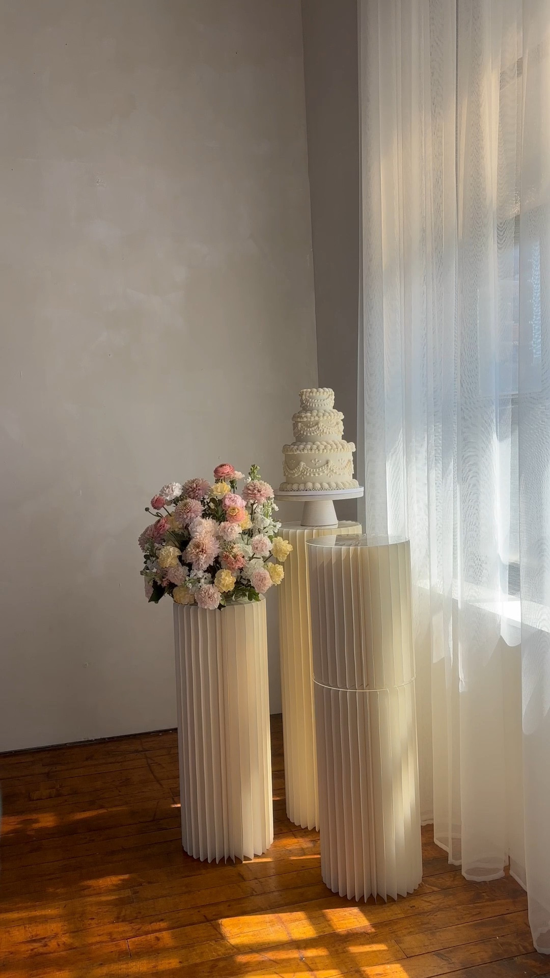 Great quality pillars. Easy to fold up and store! Comes with acrylic disc to hold products on top. Loved them!!! 

#LTKWedding