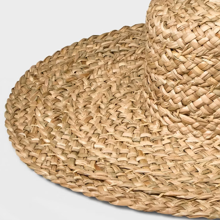 Women's Hand Weaved Straw Boater Hat - Universal Thread™ Natural | Target