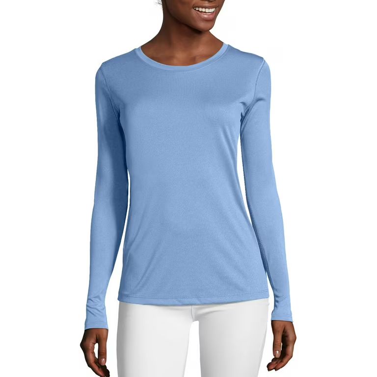 Hanes Sport™ Cool DRI® Women's Performance Long-Sleeve T-Shirt | Walmart (US)