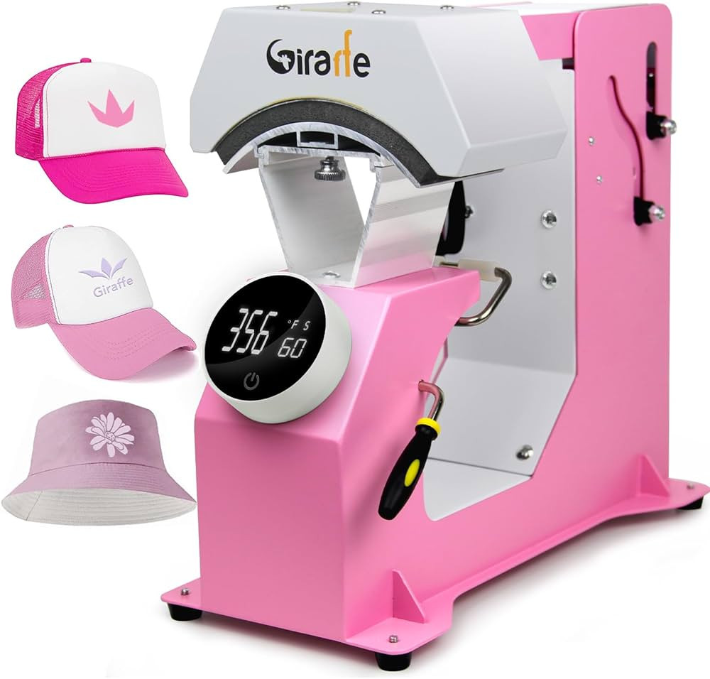 Giraffe Auto Hat Heat Press Machine, Automatic Hat Press Heat Machine for Caps T-Shirts Bags, DIY... | Amazon (US)