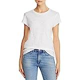 Goldie Lewinter womens Signature Slub Tee T Shirt, White, X-Small US | Amazon (US)