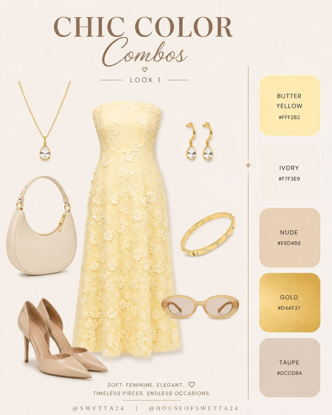 ✨ Chic Color Combo

This look is proof that timeless style starts with the right color palette. Thoughtfully paired pieces, elegant neutrals, and refined accessories come together to create an effortlessly polished outfit you'll reach for season after season. 

 #LTKSeasonal #LTKBeauty #LTKWedding