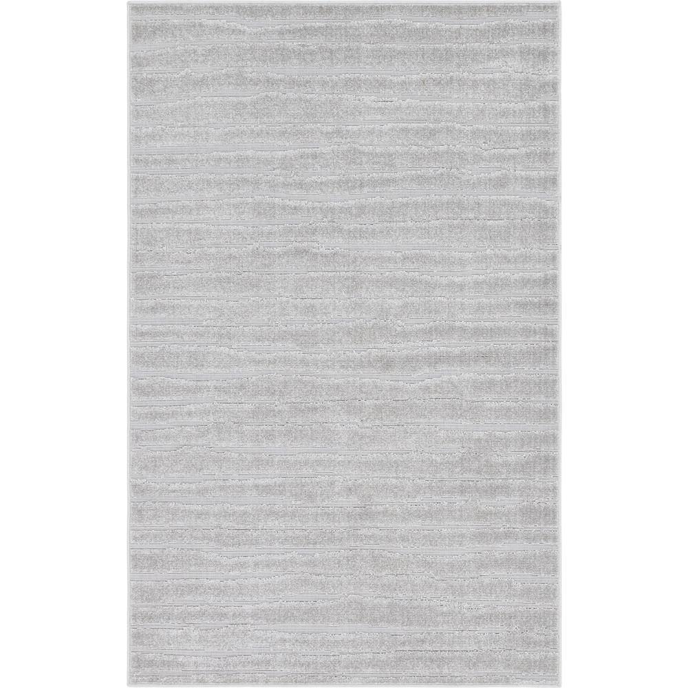 Unique Loom Sabrina Soto Gray 5 ft. x 8 ft. Ola Indoor/Outdoor Area Rug | The Home Depot