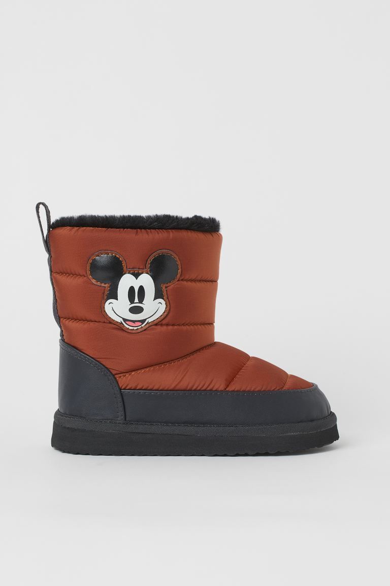 Padded Boots with Printed Design | H&M (US + CA)