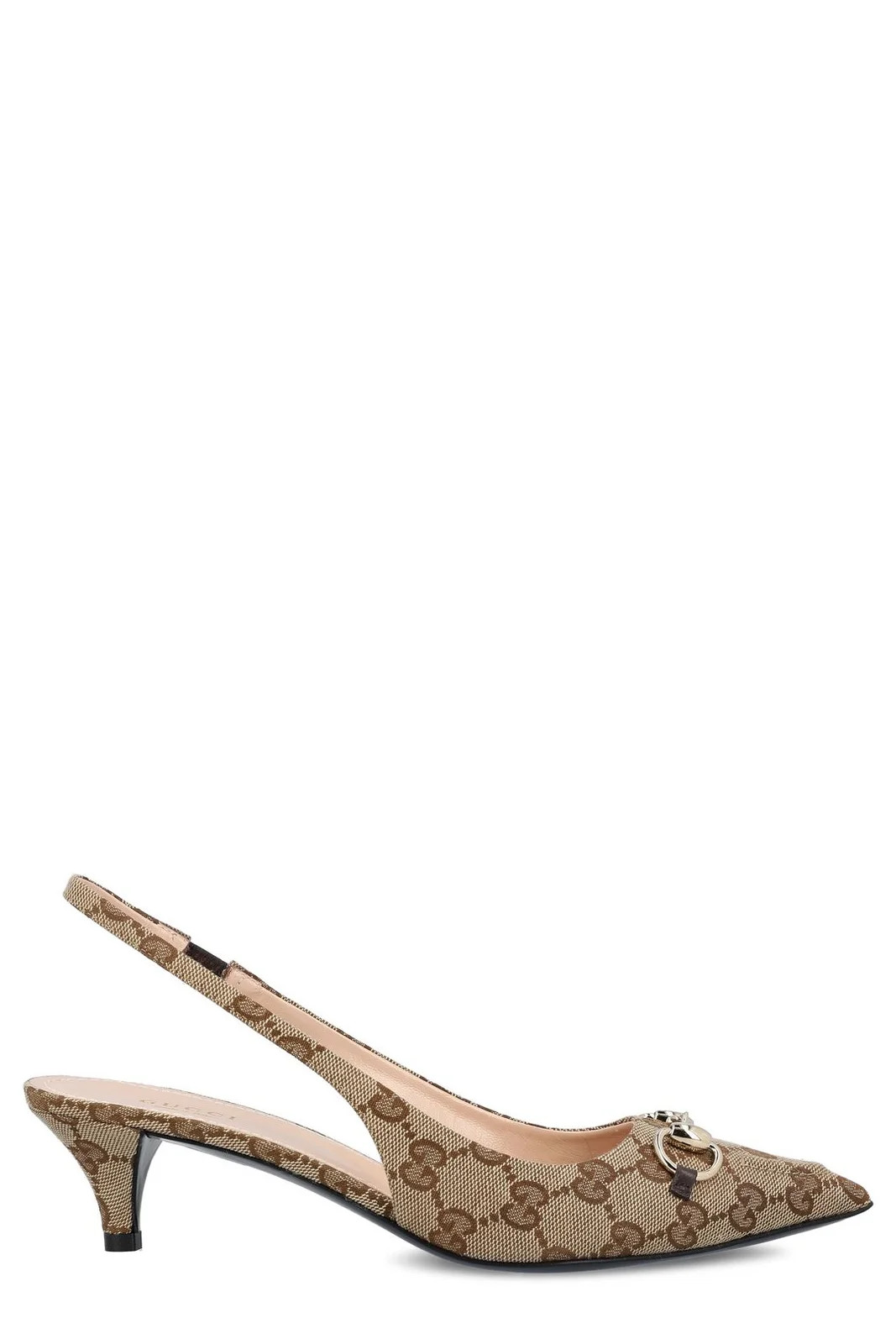 Gucci GG Monogrammed Slingback Pumps | Cettire Global