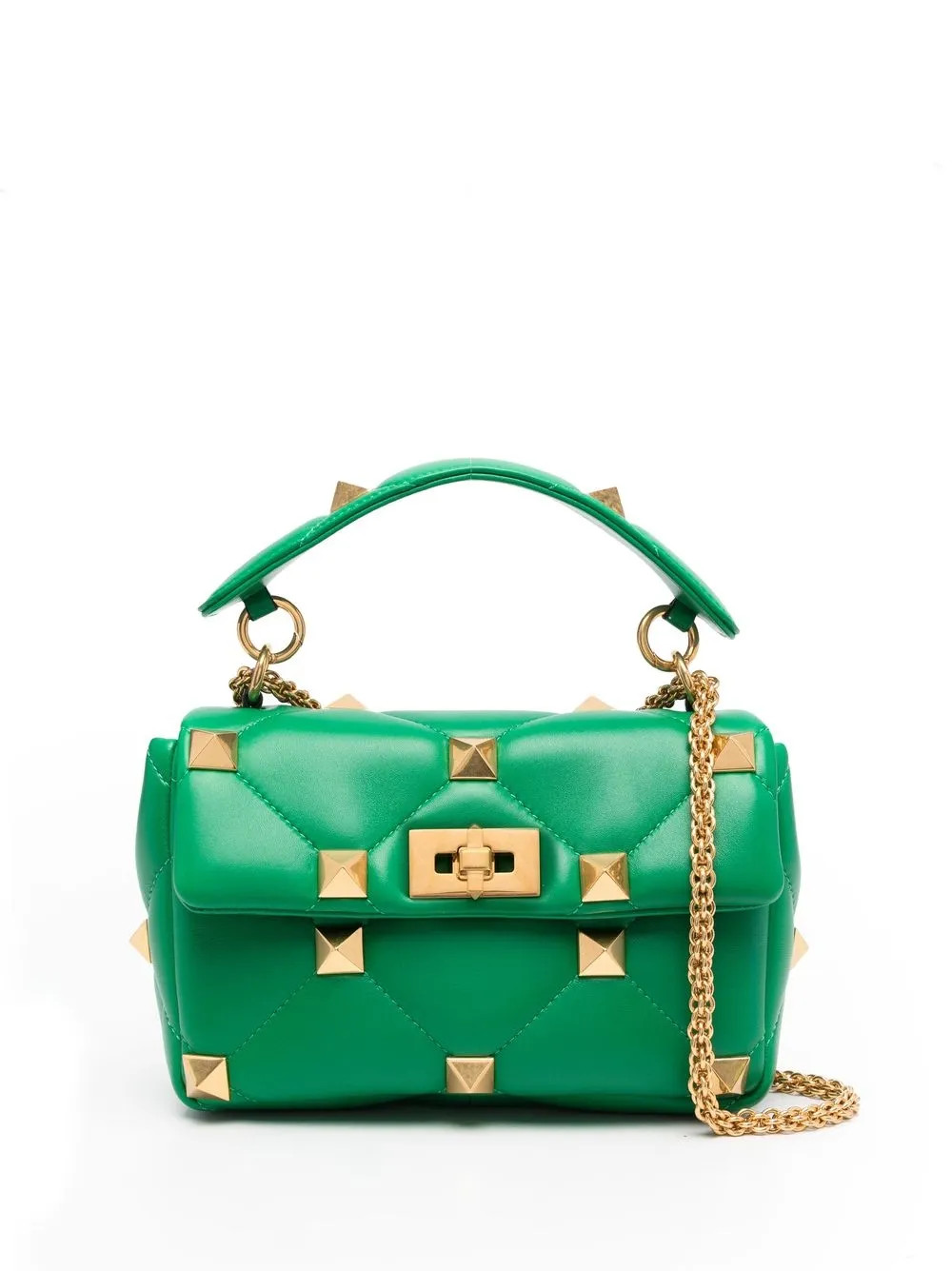 Valentino Garavani Medium Roman Stud Shoulder Bag - Farfetch | Farfetch Global