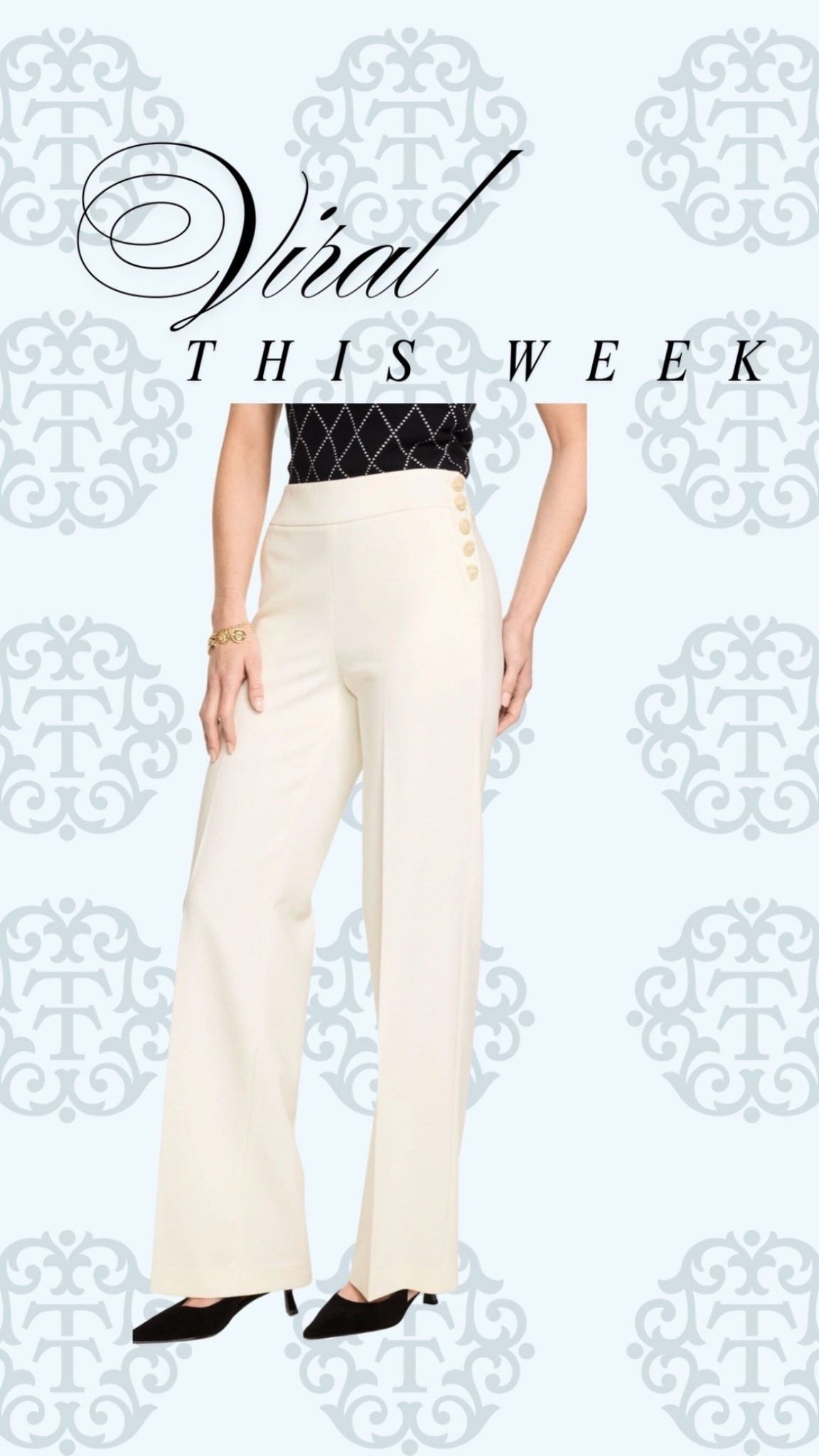 We are loving this wide leg tailored pants. They were viral last year and they’re returned again. They’re so slimming and flattering with a stretch for comfort. Perfect to dress up your holiday outfits, wear to the office, or casual with a sweater. The best part is they’re currently 50% off! M



#LTKOver40 #LTKWorkwear #LTKSaleAlert