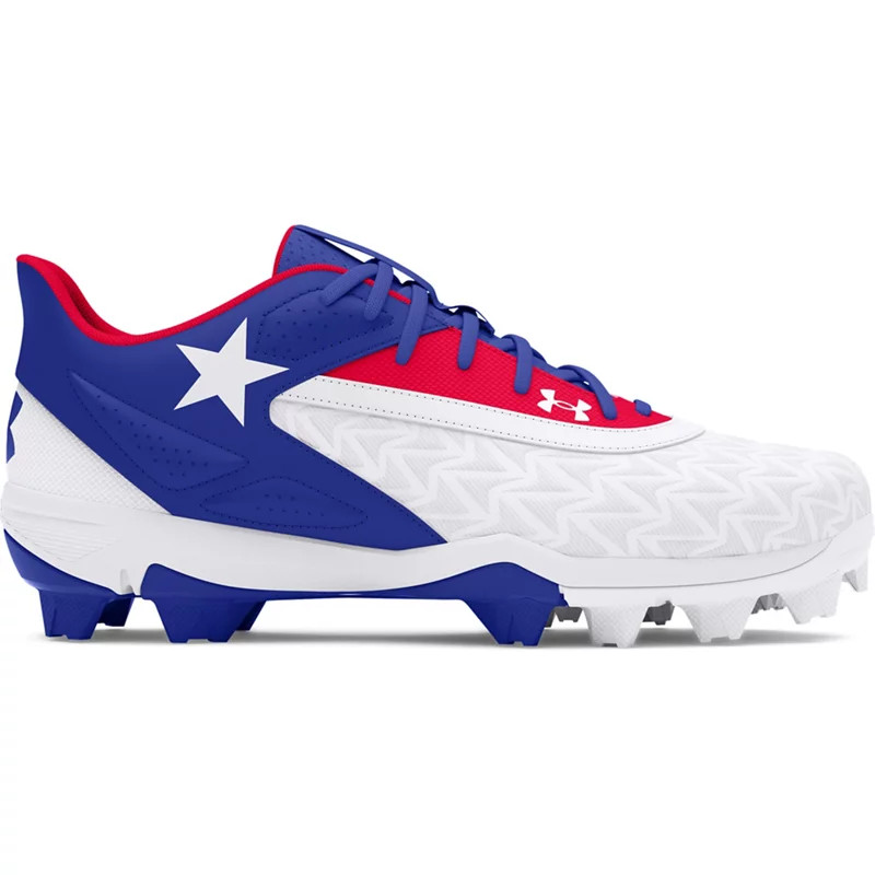 Under Armour Boys' Leadoff Low RM Texas Baseball Cleats White/Bright Blue, 1.5 - Youth Baseball at Academy Sports | Academy Sports + Outdoors