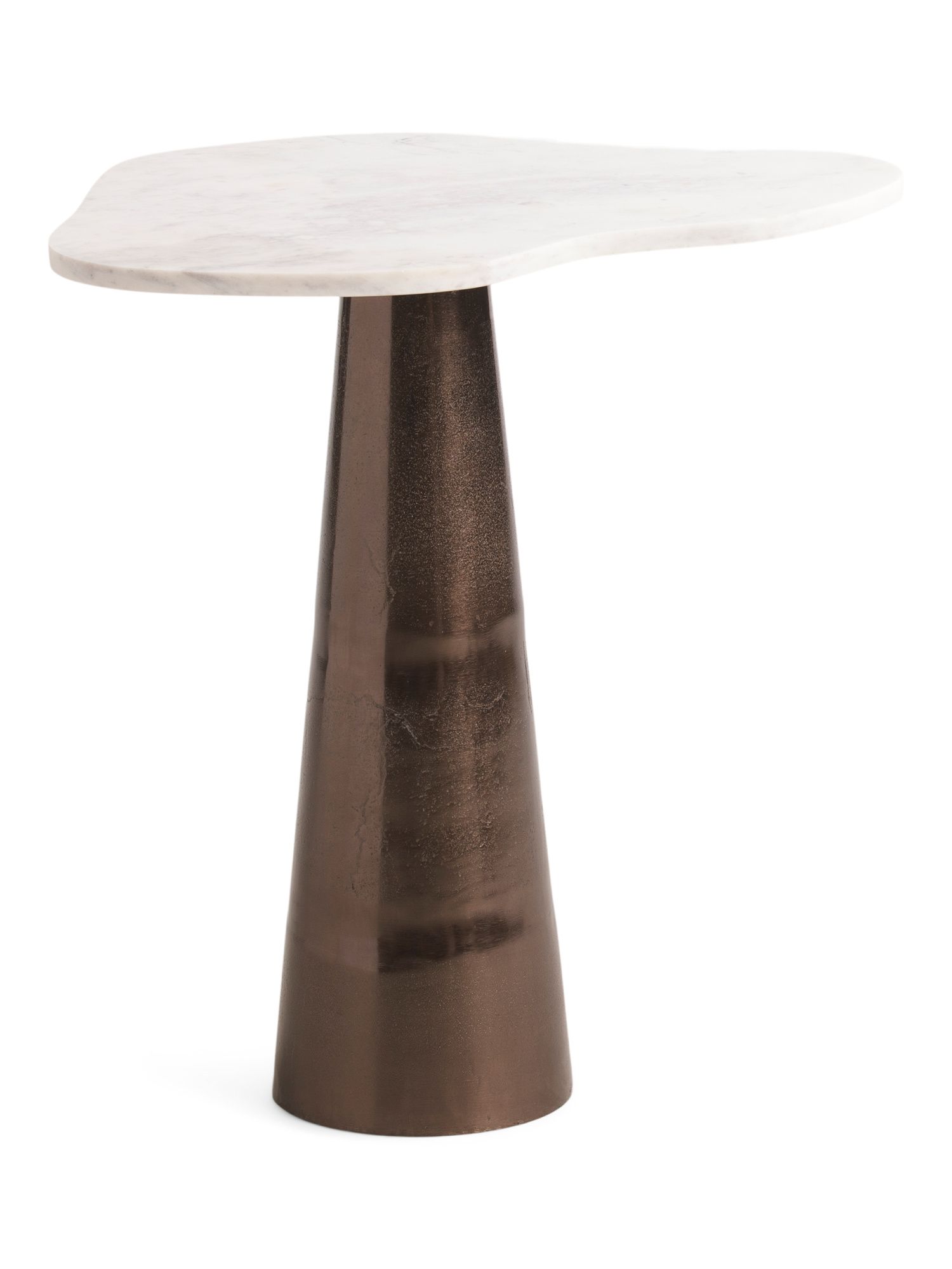 27in Siena Organic Shaped Marble Top Table | Marshalls