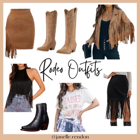 Looking for less denim and more fringe for your rodeo outfit? Here are some of my favorite, more edgy looks for a country concert or rodeo!

#LTKfindsunder50 #LTKSeasonal