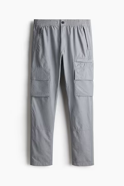 H & M - Regular-Fit Twill Cargo Pants - Gray | H&M (US + CA)
