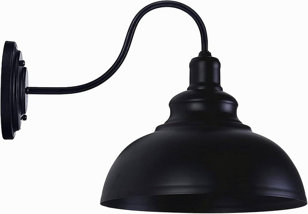 Lightess Black Wall Sconces with Dimmer ON/Off Switch, Dimmable Wall Mount Light Fixture Industri... | Amazon (US)