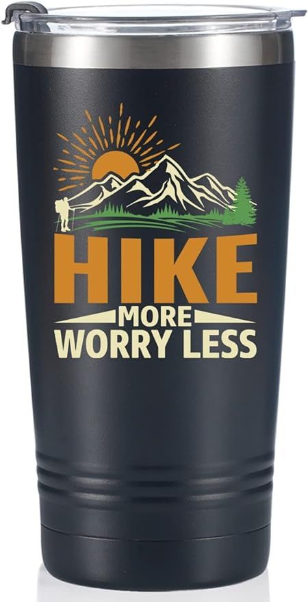 Onebttl Hiking Gifts for Hikers, Men for Christmas, Birthday, 20oz Stainless Steel Tumbler Travel... | Amazon (US)