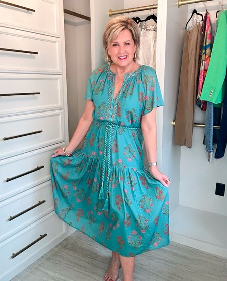 One of the prettiest dresses I’ve ever seen! It can be worn belted or as a drop-waist. Use code TWIRL for 30%dresses through June 12, 2024. 

#LTKOver40 #LTKStyleTip #LTKSaleAlert