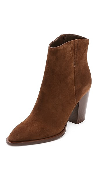Vince Erving Suede Booties - Chestnut | Shopbop