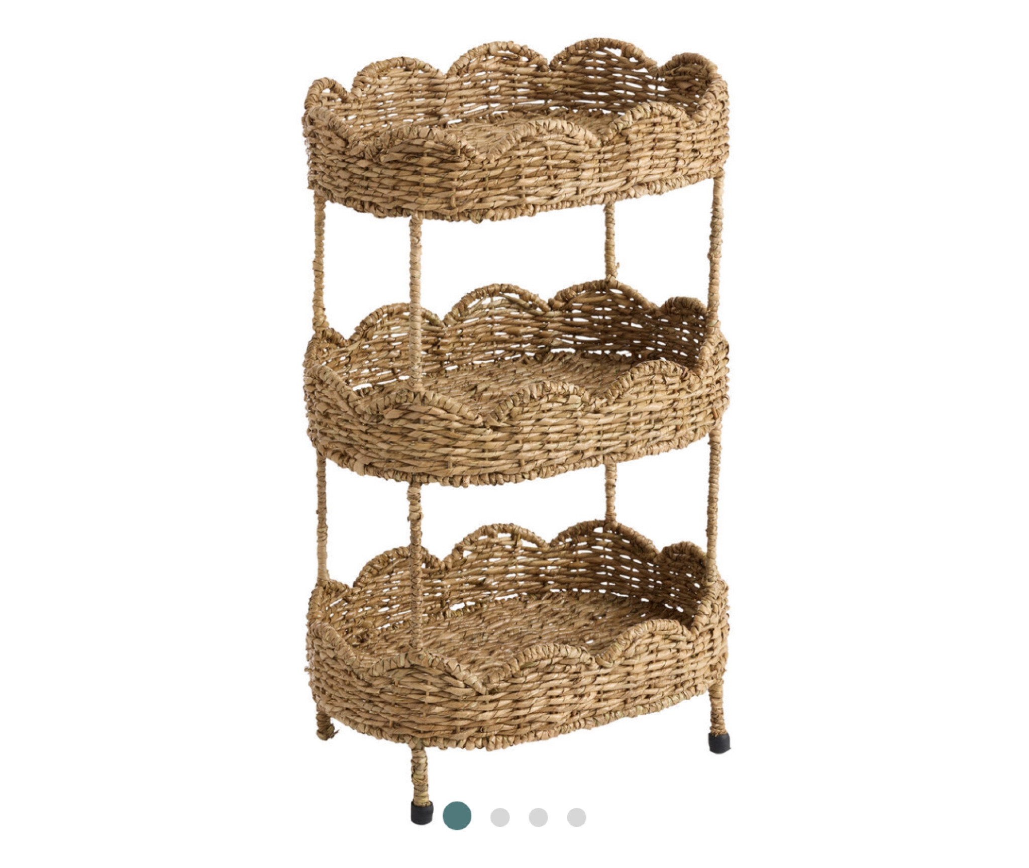 Cute little scalloped tiered storage basket 

Bathroom storage 
Bedroom storage 
Girls bedroom storage 
World market  

#LTKHome #LTKSaleAlert #LTKKids
