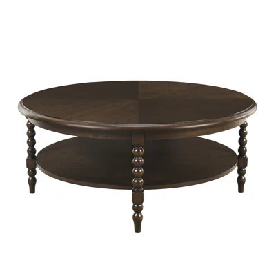 Philippe Round Coffee Table With Shelf | Wayfair North America