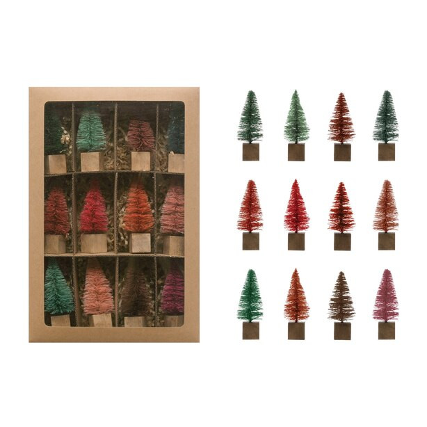 BOTTLE BRUSH TREES SET OF 12 | Indigo (CA)