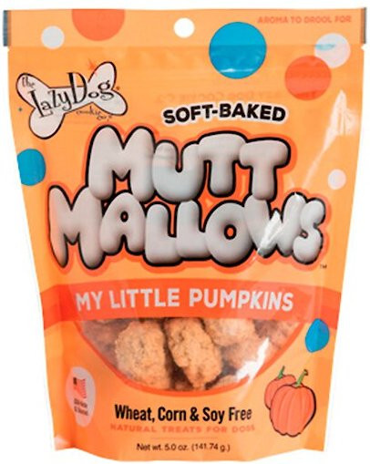 The Lazy Dog Cookie Co. Mutt Mallows My Little Pumpkins Baked Dog Treats, 5-oz bag | Chewy.com