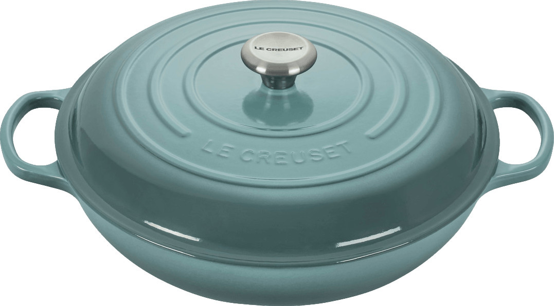 Le Creuset Signature Braiser · 5 QT · Sea Salt | Curated