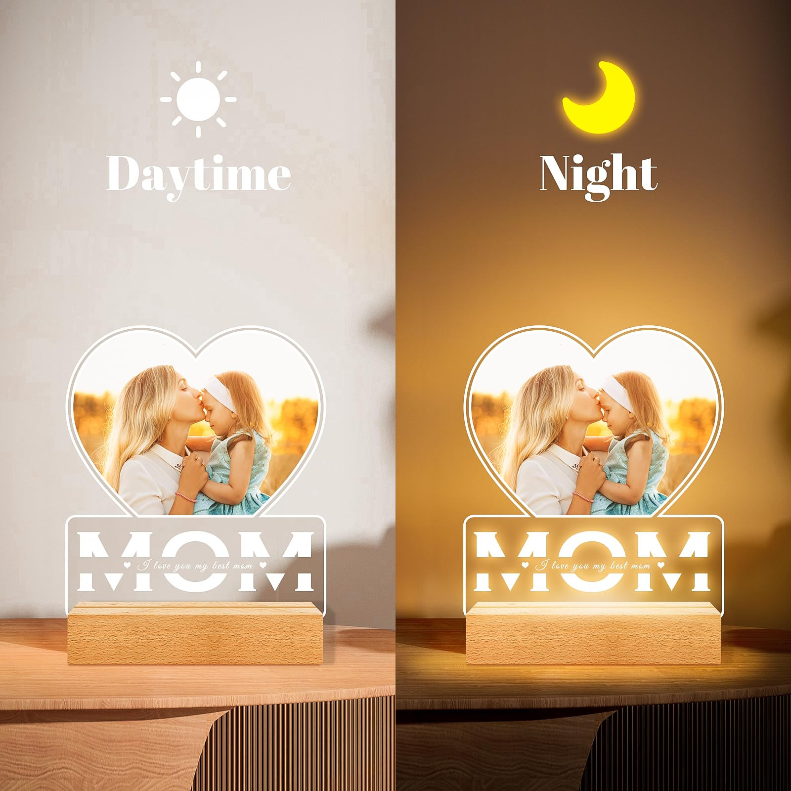 Jkolalin Personalized Mothers Day Gifts for Mom from Daughter and Son, Custom Picture Frames with... | Amazon (US)