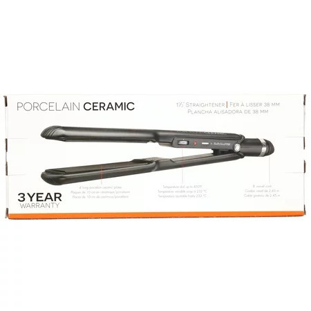 BabylissPro Ceramic 1 Flat Iron Black (BABP9557) | Walmart (US)