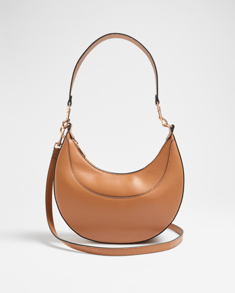 Half Moon Panel Shoulder Bag - Tan | Target AU