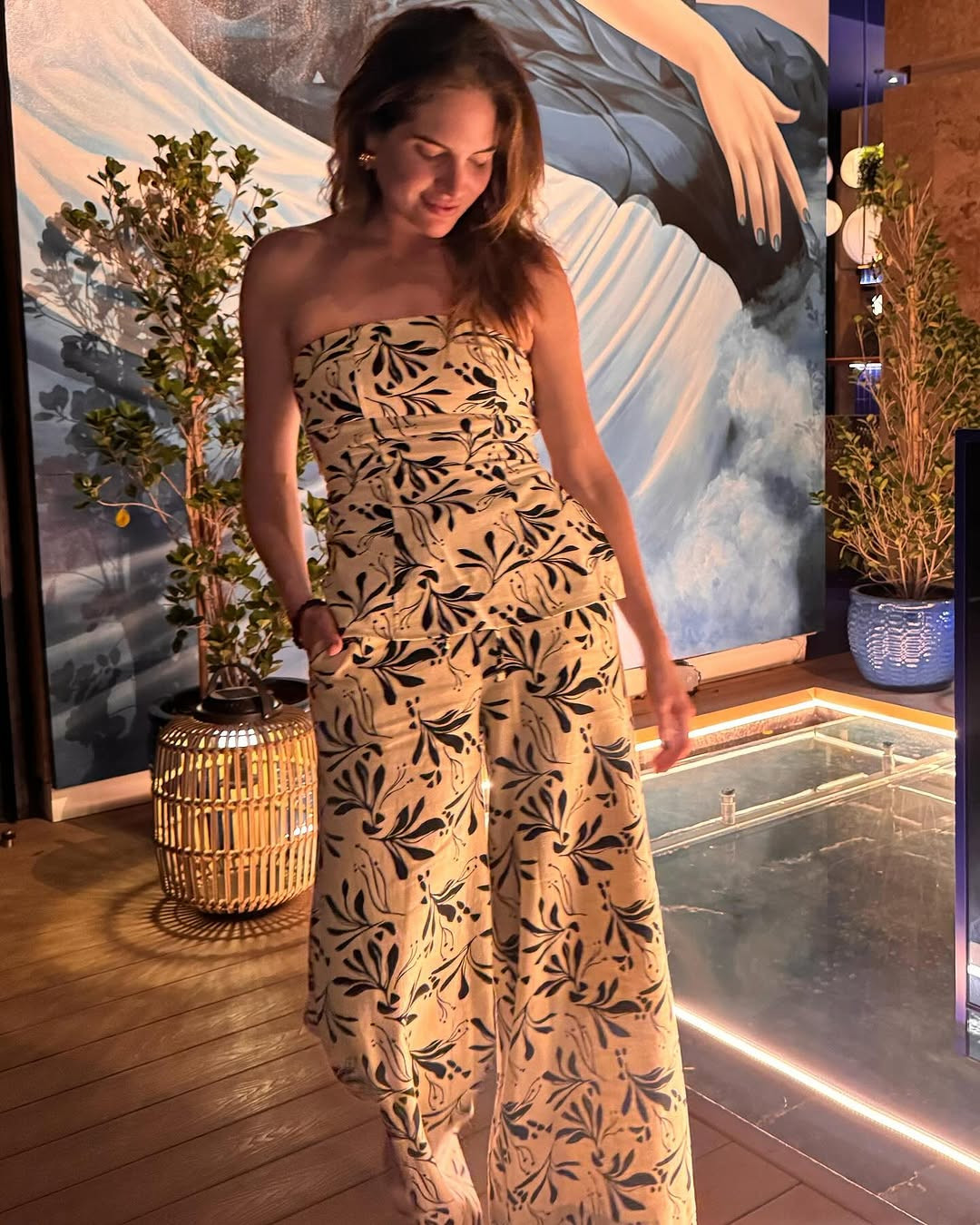 Holiday, Summer Outfits, Bandeau Top, Trousers, Earrings, Sandals, Marks & Spencer 

 #LTKuk #LTKspring #LTKstyletip