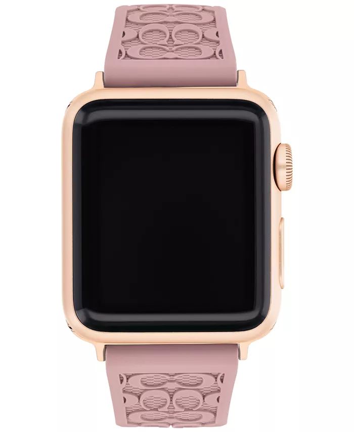 COACH Pink Rubber Apple® Watch Strap 38/40/41mm & Reviews - All Fashion Jewelry - Jewelry & Watc... | Macys (US)