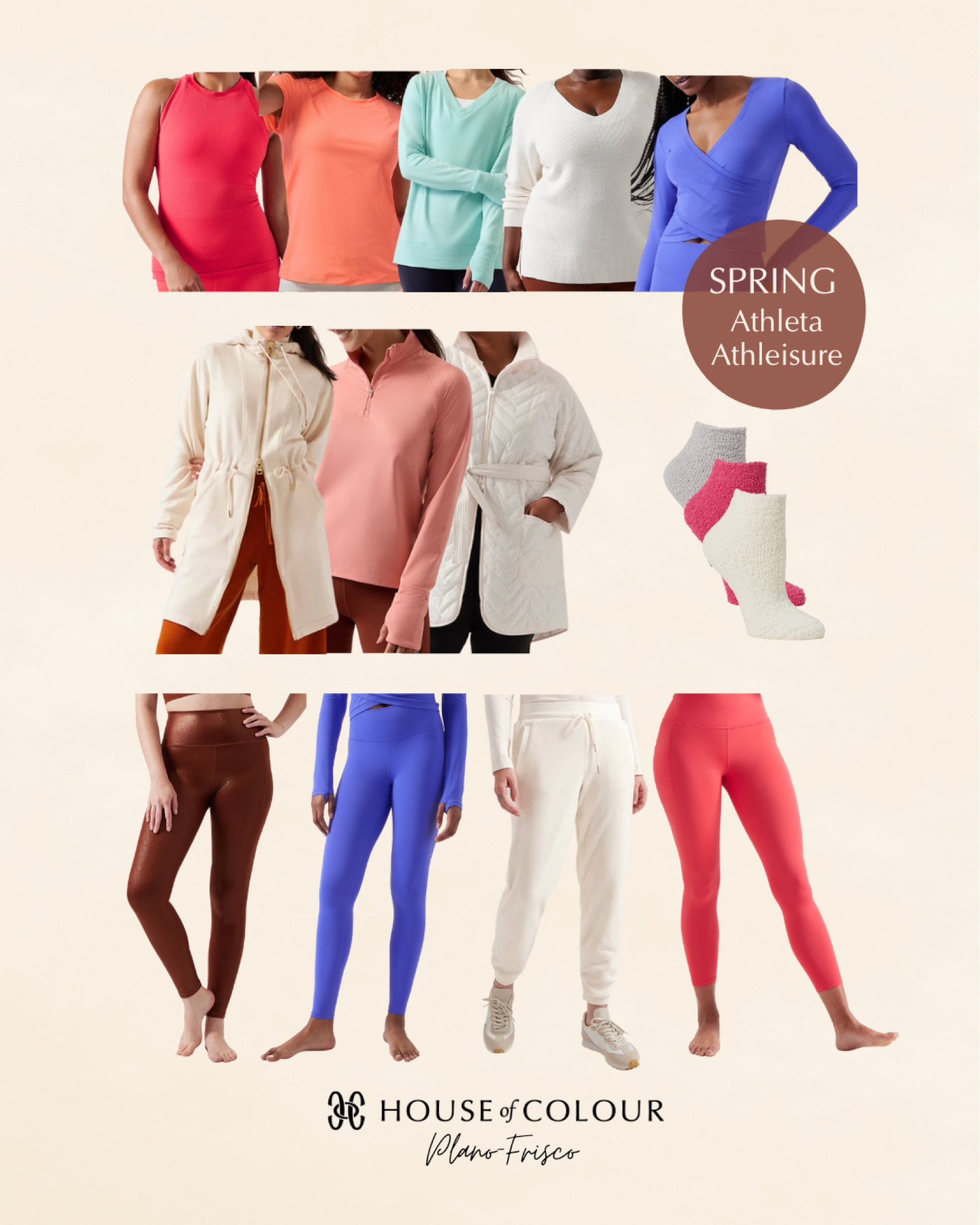 Athleta athleisure finds for House of Colour Springs! 🌷

#hocspring #gap #hoc 

#LTKfit #LTKSeasonal #LTKsalealert