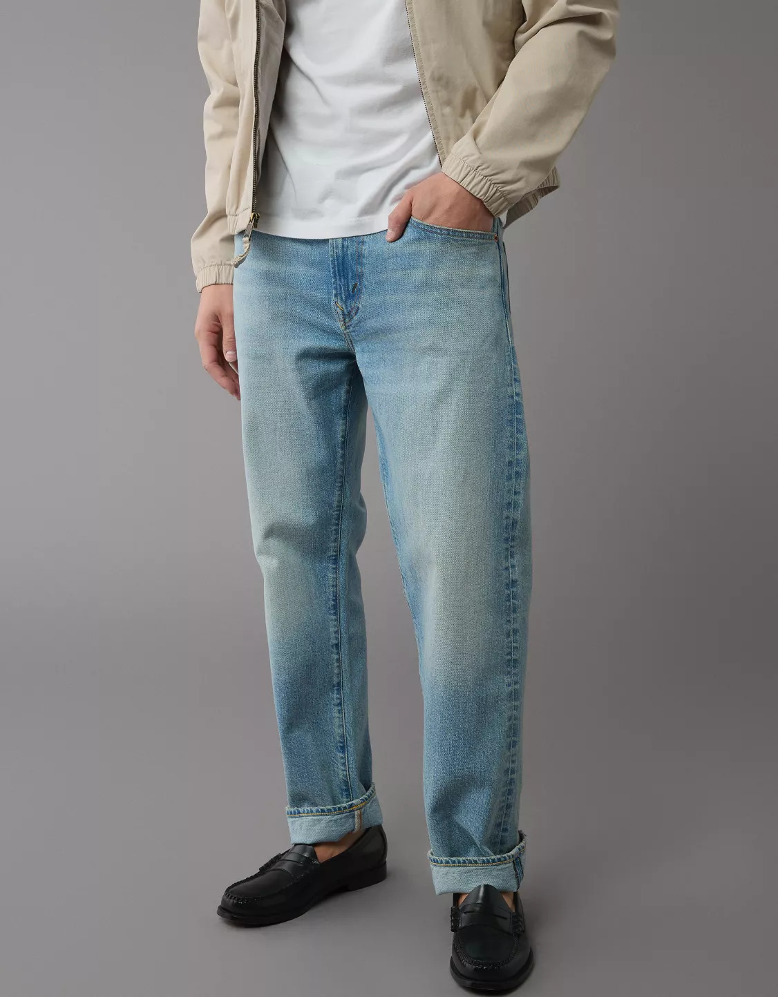 AE EasyFlex Original Straight Jean | American Eagle Outfitters (US & CA)