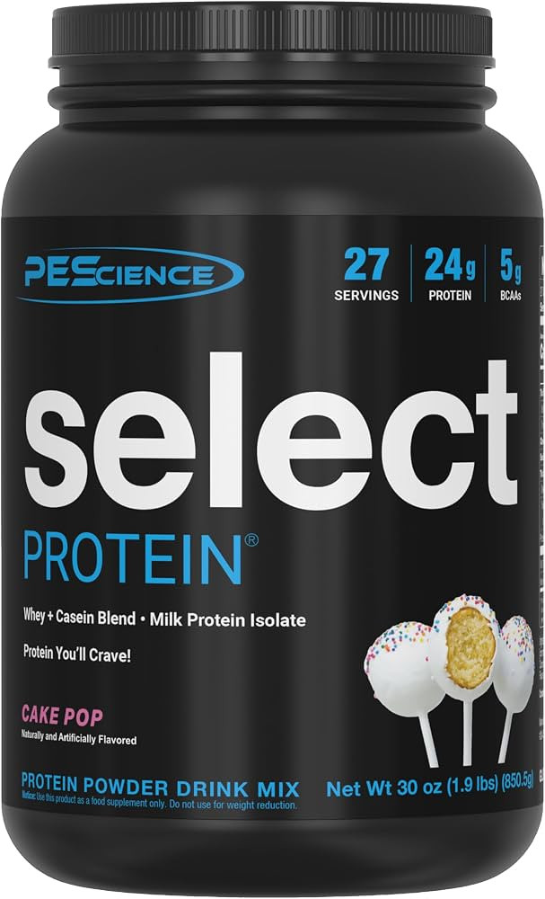 PEScience Select Protein Powder, Whey & Casein, Cake Pop, 27 Servings     Whey and Casein Blend, ... | Amazon (US)