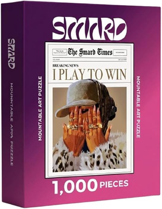 Smard Art I Play to Win 1000 Piece Puzzle for Adults Theme Jigsaw Puzzle, Family Game Night Fun Puzzles for Adults Luxury Puzzles for Adults 1000 Pieces | Amazon (US)