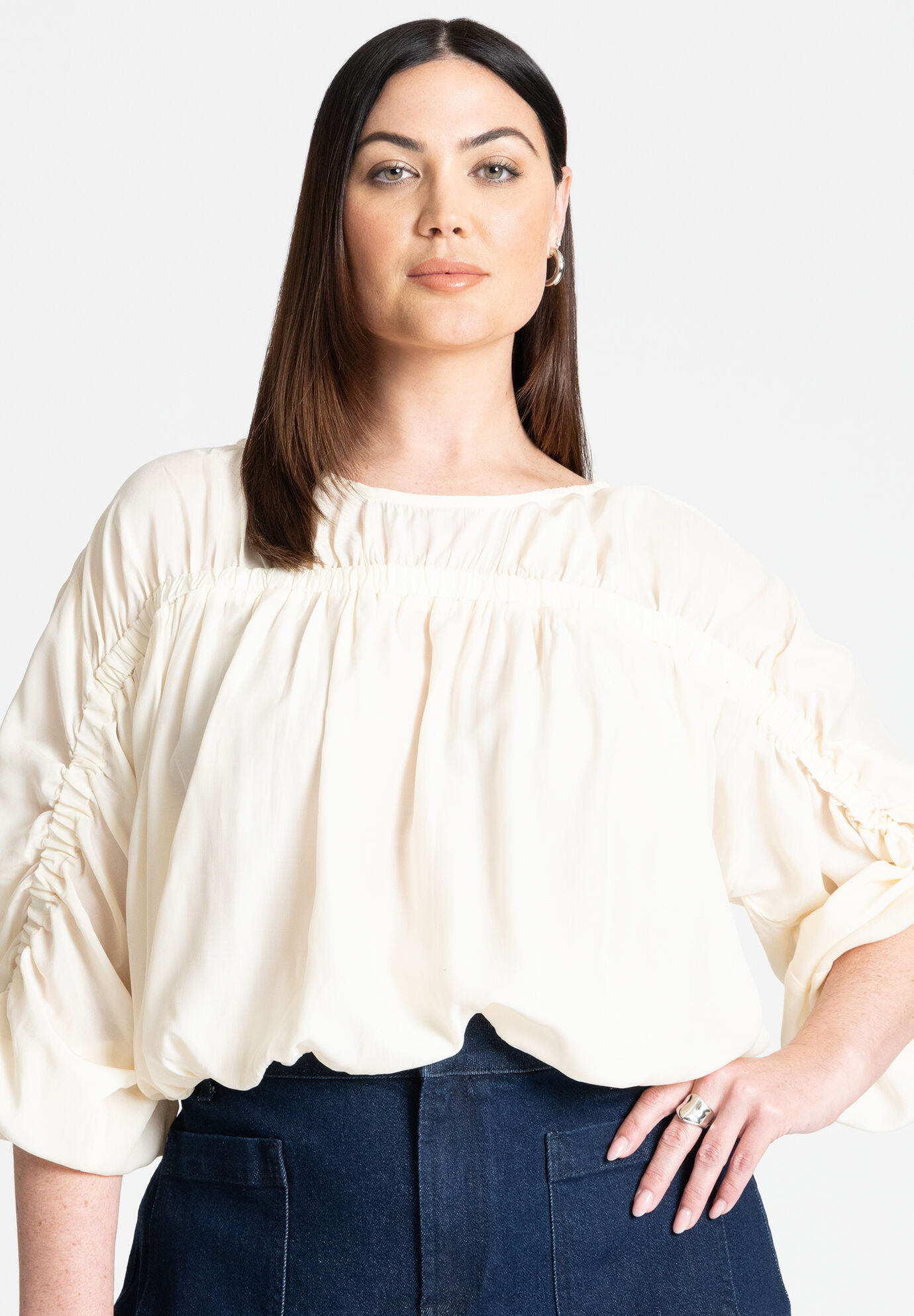 Elastic Detail Top | Eloquii