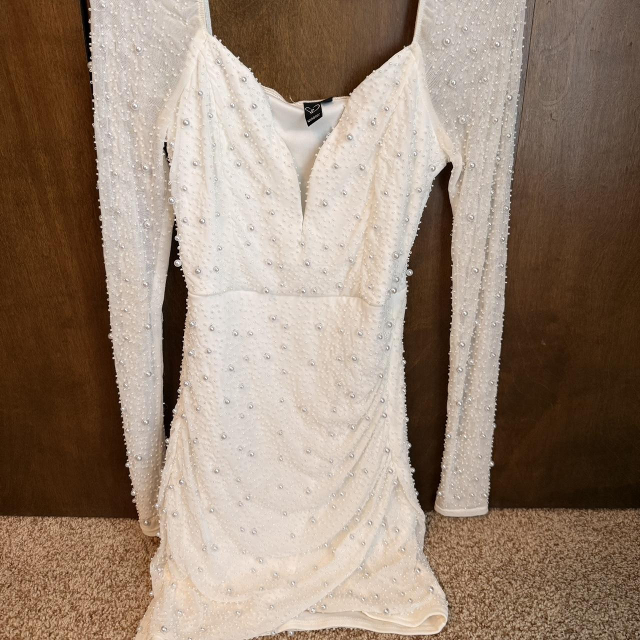 Windsor Women's Dress - White - M | Depop US