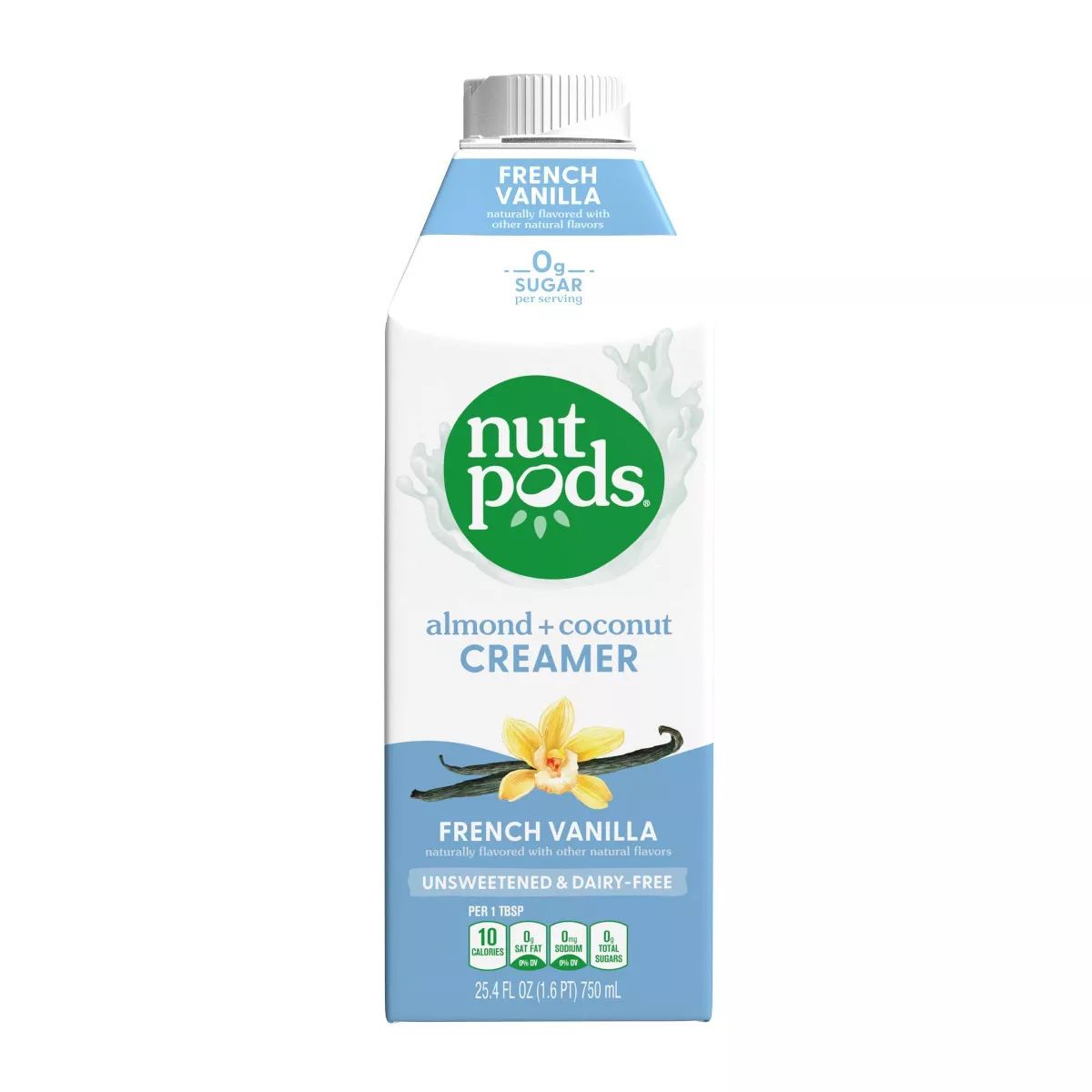 nutpods Unsweetened French Vanilla Creamer - 25.4 fl oz | Target